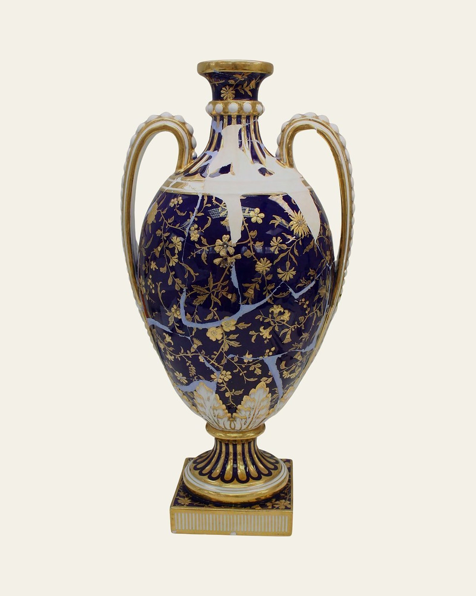 Minton urn after bonding, filling and reconstruction.